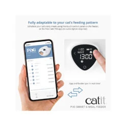 Catit PIXI Smart 6-meal Feeder -Almo nature Winkle catit pixi smart 6 meal feeder 217201 1000 none