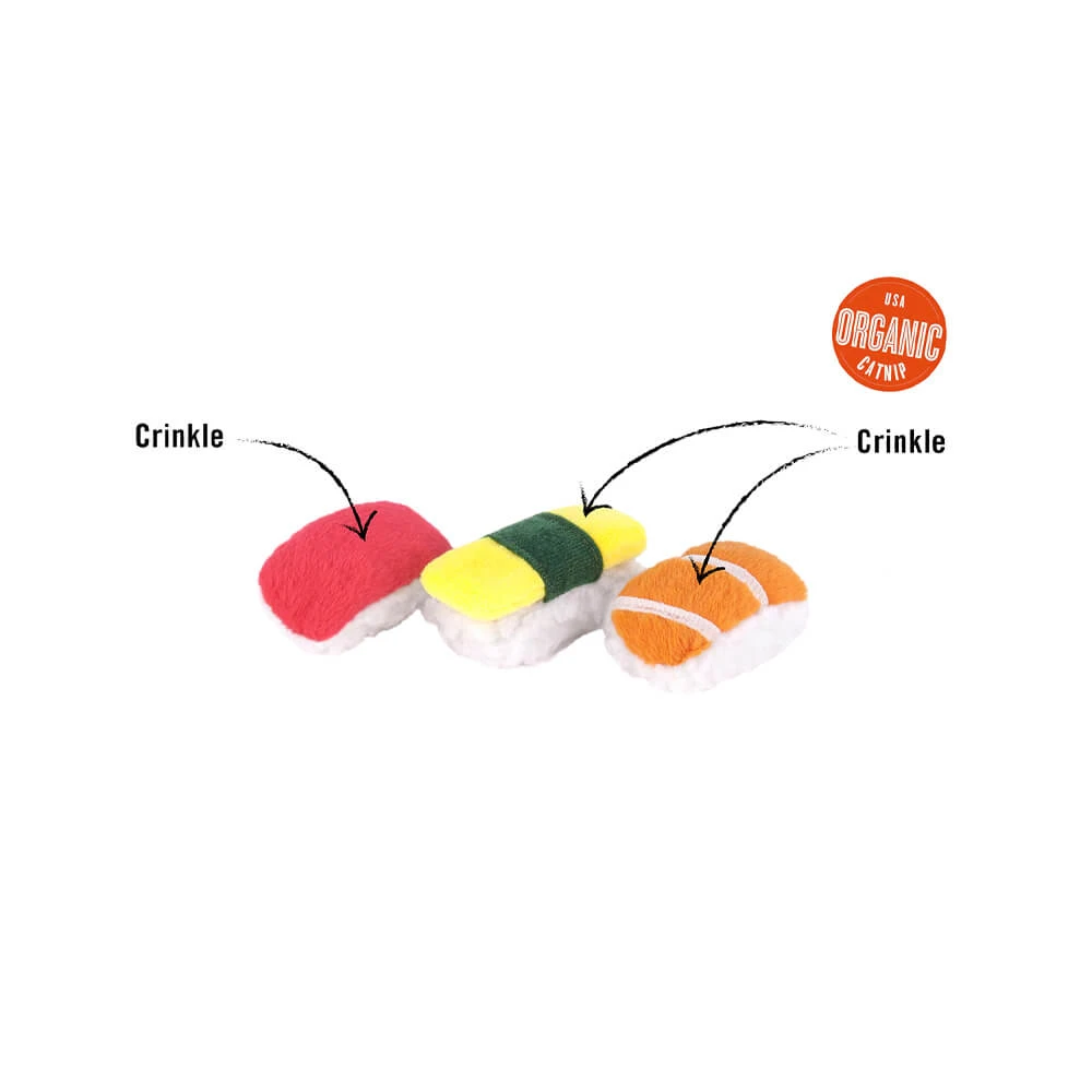 P.L.A.Y. Pet Feline Frenzy Cat Toy - Sushi 5 P.L.A.Y. Pet Feline Frenzy Cat Toy - Sushi - Afbeelding 3