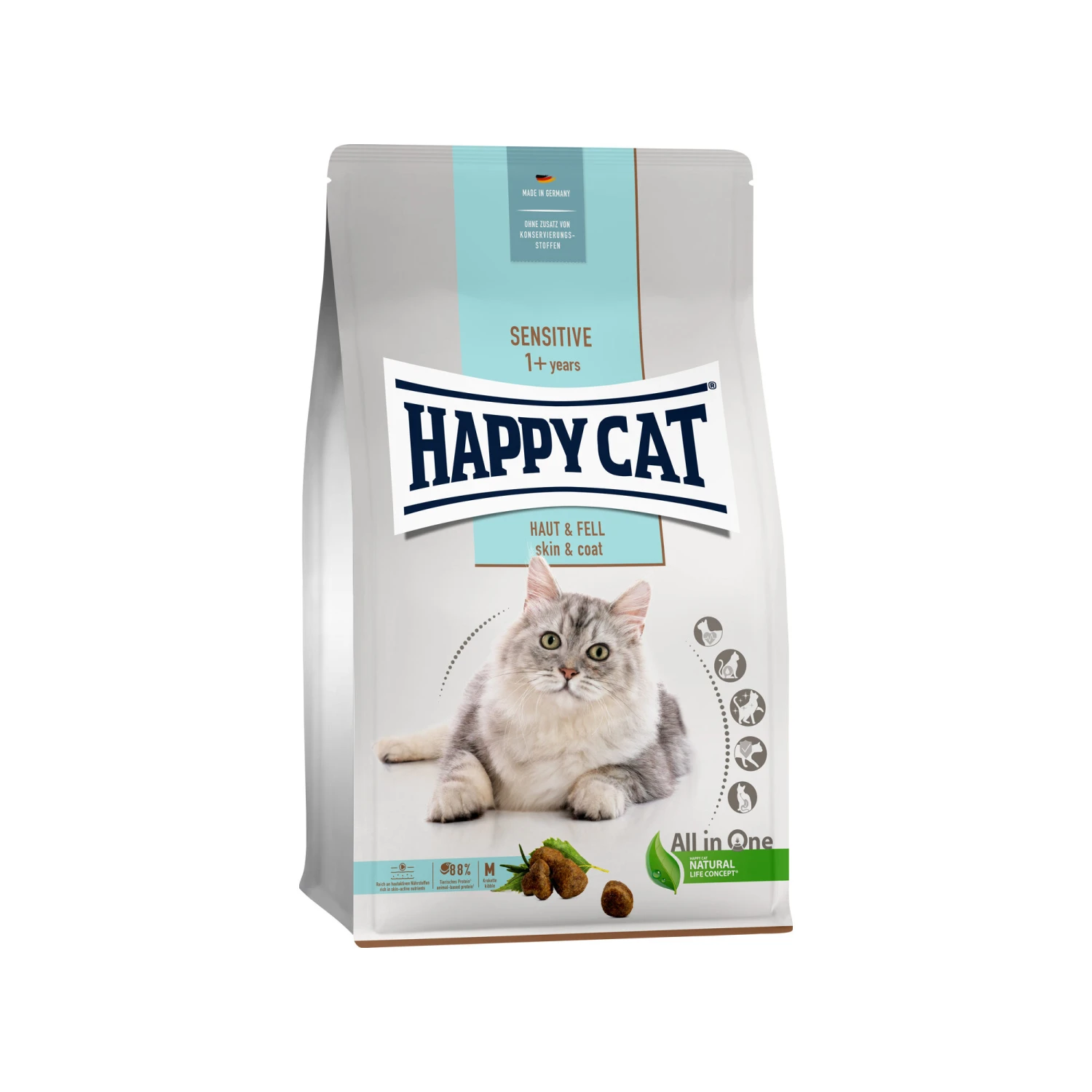 Happy Cat Sensitive Huid & Vacht Kattenvoer 6 Happy Cat Sensitive Huid & Vacht Kattenvoer - Afbeelding 4