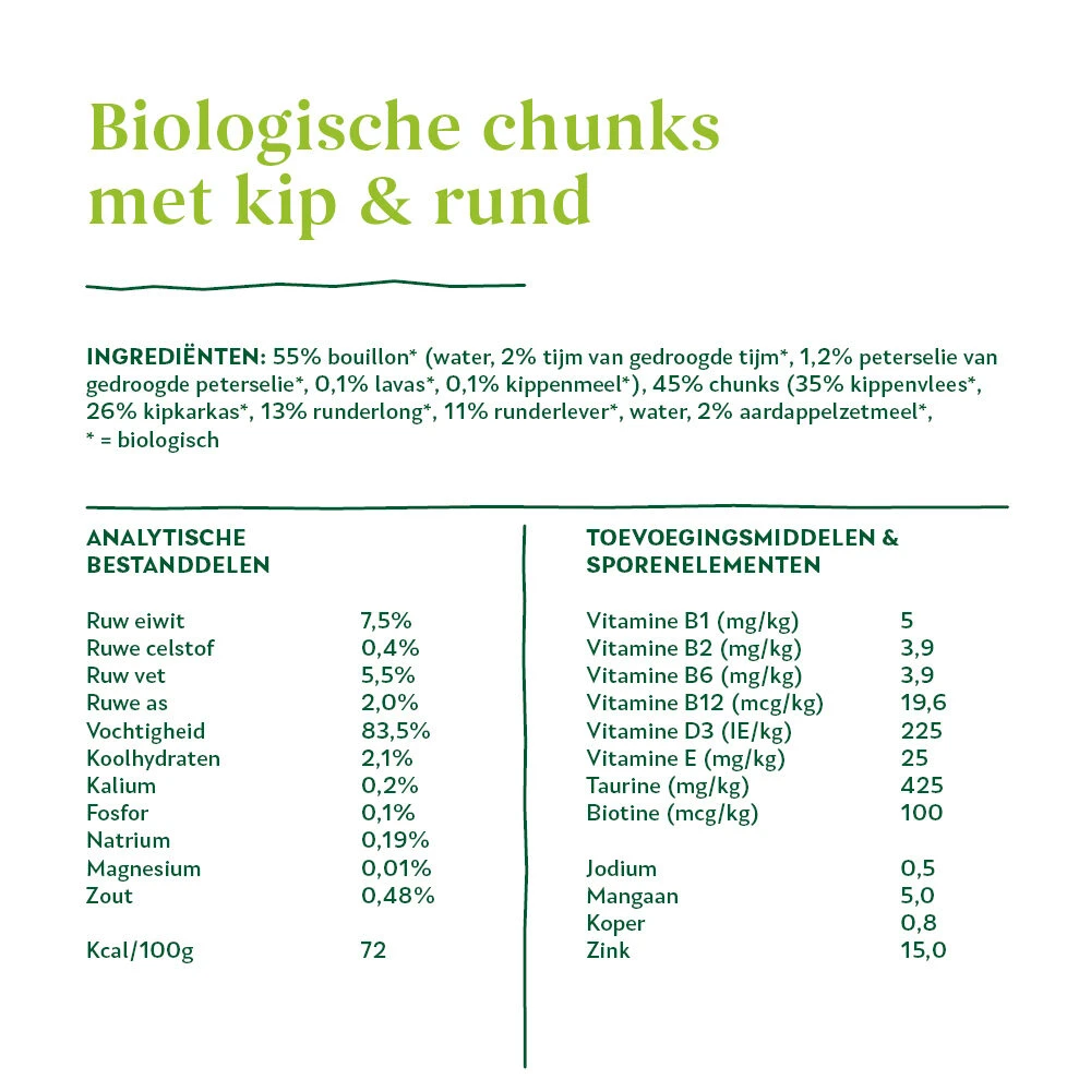 Yarrah - Natvoer Kat Kuipje Chunks Met Rund Bio 7 Yarrah - Natvoer Kat Kuipje Chunks Met Rund Bio - Afbeelding 5