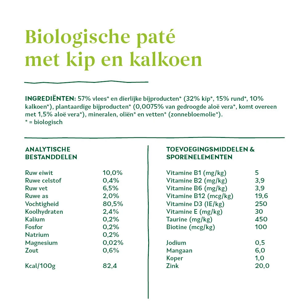 Yarrah - Natvoer Kat Kuipje Paté Met Kip & Kalkoen Bio 7 Yarrah - Natvoer Kat Kuipje Paté Met Kip & Kalkoen Bio - Afbeelding 5